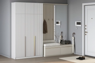 Монро-3 Белый с антресолью