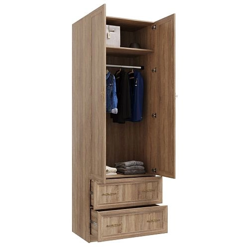 Шкаф распашной Карлос-032 Дуб Сонома - фото 4