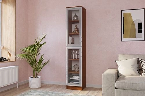 Книжный шкаф Альма-2 Орех Экко - фото 1