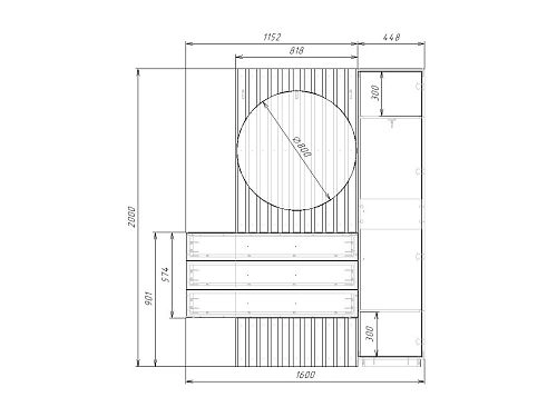 Прихожая Неаполь-8 Графит - фото 5