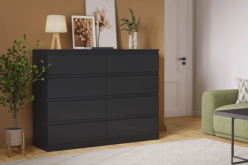 Комод Стефани Мальм-13 Черный - фото 1