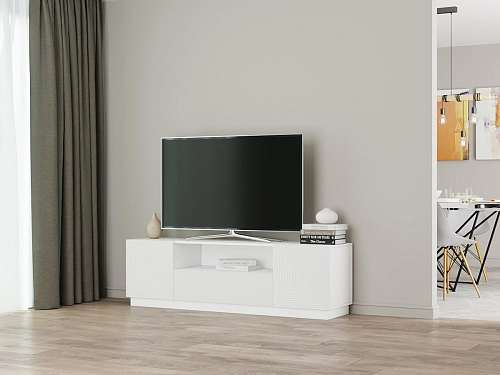 ТВ тумба Алиса 3 Белый - фото 1