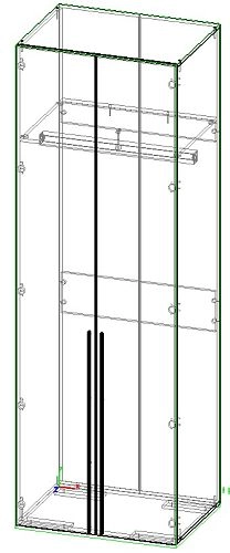Шкаф распашной Телфорд-2 (196имл1) - фото 2