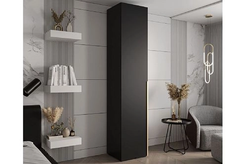 Шкаф распашной Мори-1 Черный - фото 1