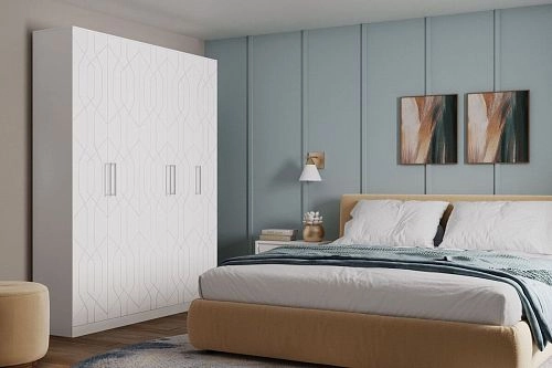 Шкаф распашной Дольче-5 МДФ Белый - фото 1