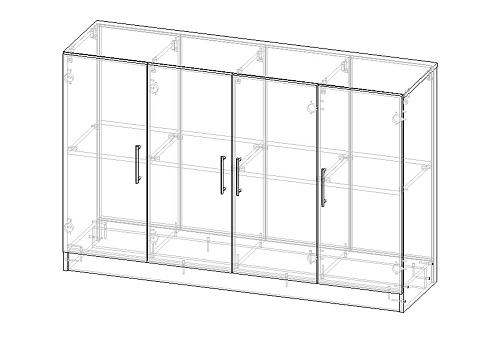 Комод Эверест-4 МДФ Белый - фото 2