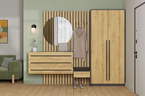 Прихожая Неаполь-5 Графит - фото 1