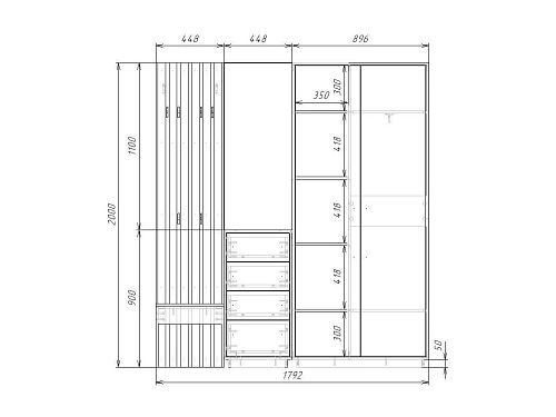 Прихожая Неаполь-2 Кашемир - фото 5