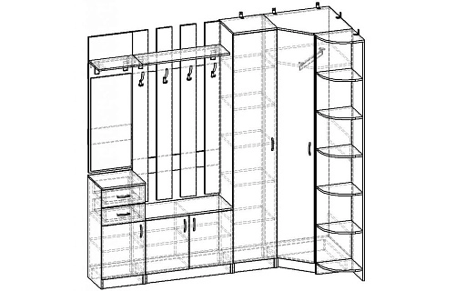 Прихожая Горизонт-12М - фото 2