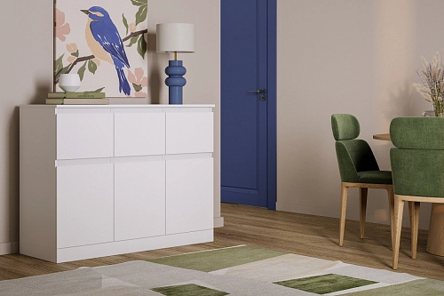 Комод Стефани Мальм-24 Белый - фото 1