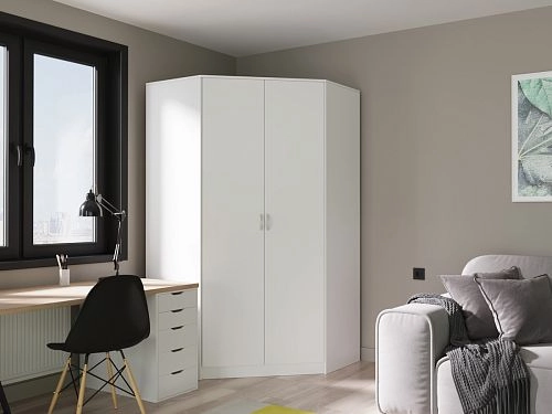 Шкаф угловой Алиса-4 Белый - фото 1