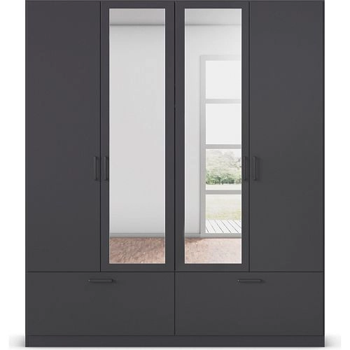 Шкаф распашной Бари-6 Черный - фото 2