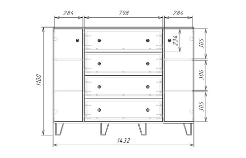 Комод Колорадо-2 МДФ - фото 4