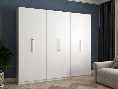 Шкаф распашной Калифорния-6 Белый - фото 1