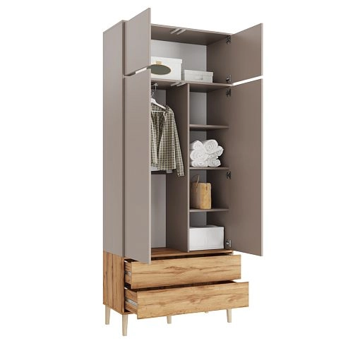 Шкаф распашной Скарлет-11 Дуб Золотистый - фото 2