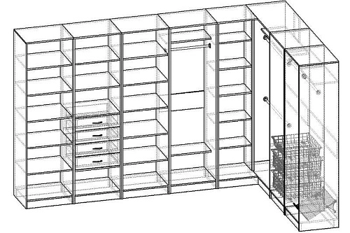 Гардеробная Alexa-6 - фото 2