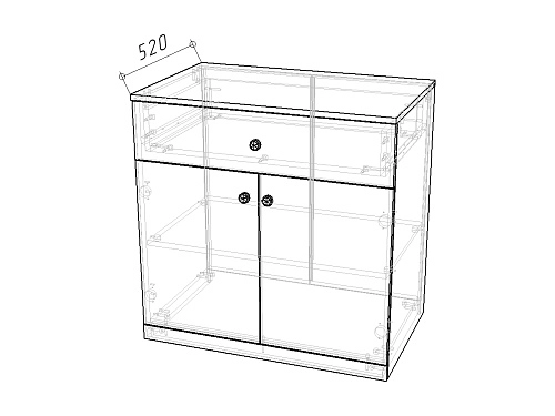 Комод Банни-1 Белый - фото 5