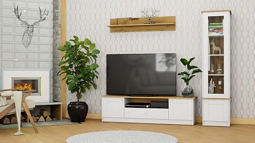 Стенка Прато-1 Белый - фото 1