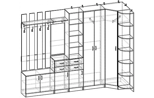 Прихожая Горизонт-14 - фото 2