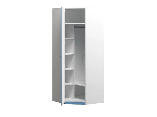 Шкаф угловой Банни Пастельно-Синий - фото 5