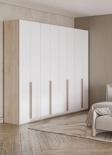 Шкаф распашной Хейсон-19 Белый Дуб Сонома - фото 2