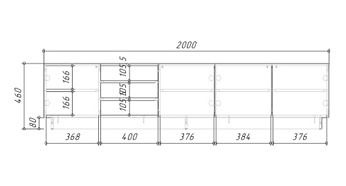 ТВ тумба Алиса 4 Черный - фото 5