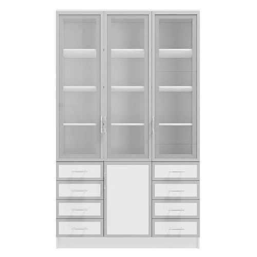 Книжный шкаф Альма-21 Белый - фото 4