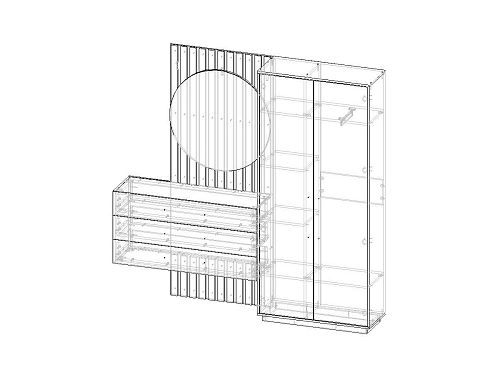 Прихожая Неаполь-7 Графит - фото 4