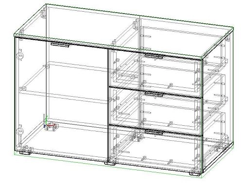 Комод Тоди-3 Черный - фото 3