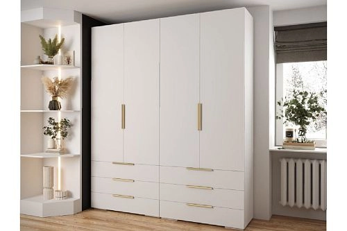 Шкаф распашной Мори-9 Белый - фото 1