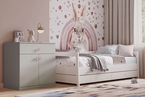 Комод Банни-1 Светло-Серый - фото 1