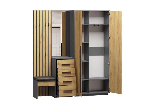 Прихожая Неаполь-2 Графит - фото 3