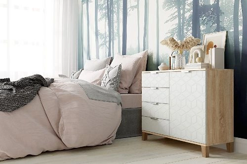 Комод Марвин Йорк 26 фрезеровка 2 Милк - фото 1