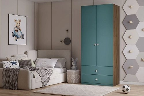 Шкаф распашной Скарабей-2.2 Аквамарин - фото 1