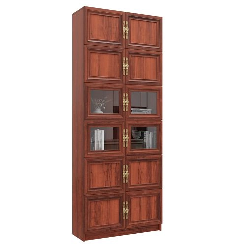 Шкаф книжный Карлос-046 Орех Итальянский - фото 3