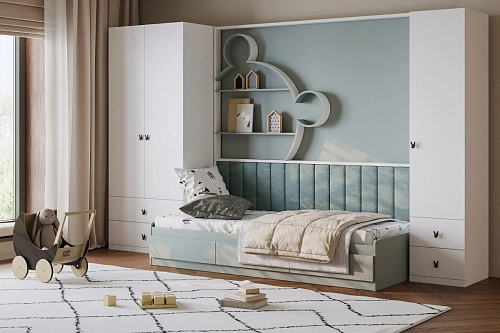 Стенка детская Банни-8 Белый - фото 1