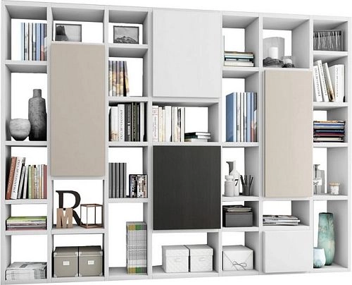 Стеллаж Куб-5 Кашемир Белый Венге МДФ - фото 1