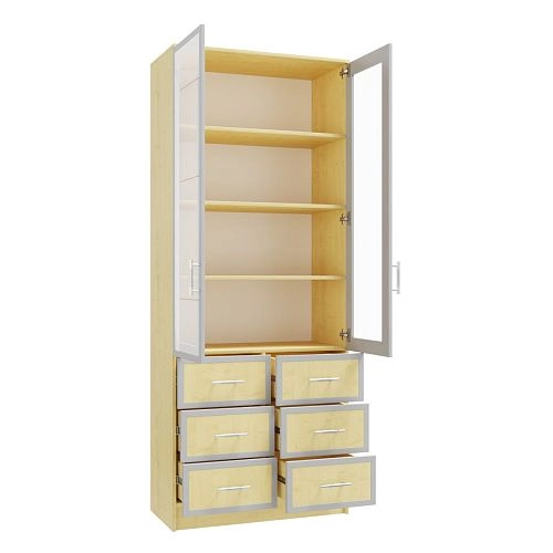 Книжный шкаф Альма-11 Клён - фото 3