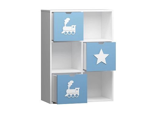 Стеллаж KIDS 11 Пастельно-Синий - фото 3