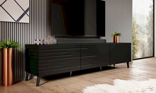 ТВ тумба Нова-2 Черный - фото 1