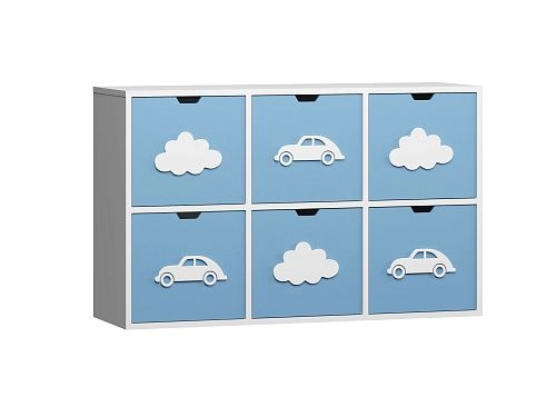 Стеллаж KIDS 13 Пастельно-Синий - фото 2