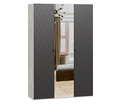 Шкаф распашной Колорадо-3 с зеркалом МДФ - фото 2