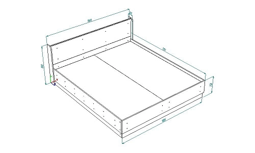 Кровать Алисия, ширина-140 - фото 6