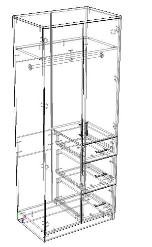 Шкаф распашной Престиж 2.3 - фото 2