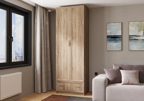 Шкаф распашной Карлос-031 Дуб Сонома - фото 1
