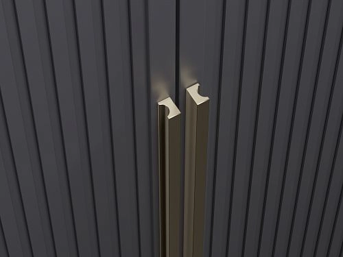 Шкаф распашной Брей-5 Хит с антресолью Черный - фото 4