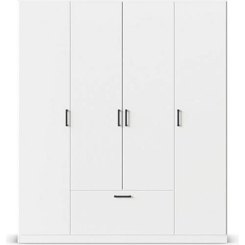 Шкаф распашной Бари-1 Белый - фото 3