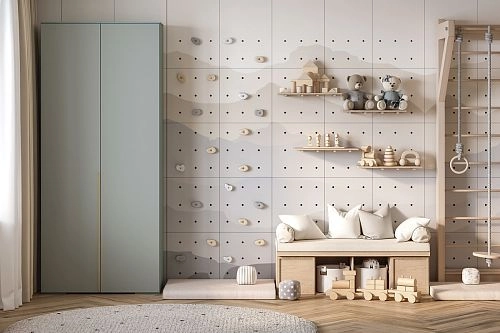 Шкаф распашной Солфорд 2 Сумеречный Голубой - фото 1