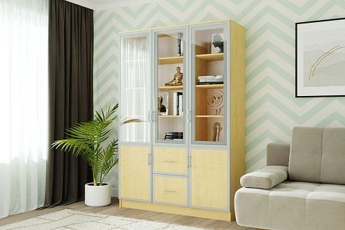 Книжный шкаф Альма-16 Клён - фото 1