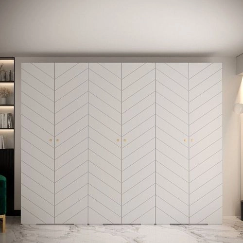 Шкаф распашной Тиз-6 Белый - фото 1